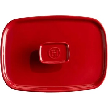 Emile henry (Франция) Керамичен капак за тава emile henry eh 9650 правоъгълен - цвят червен (eh 0050-34)
