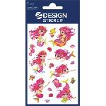 Avery zweckform Стикер, фолио, 1 лист, 76x120 mm, AVERY ZWECKFORM, "Z-Design No. 56061", русалка (56061)