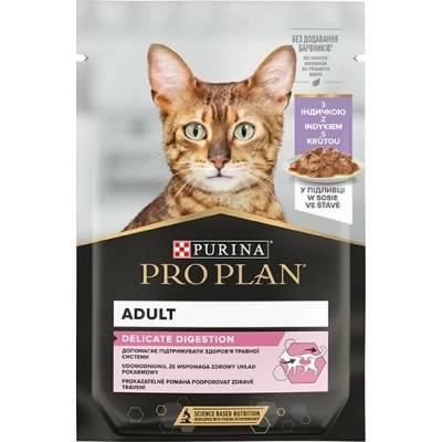 Pro Plan Cat Delicate Digestion morka v štave 9 x 85 g