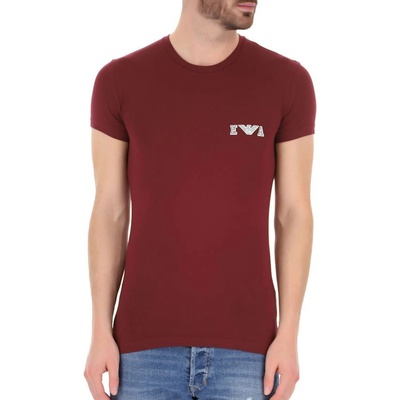 Emporio Armani pánské triko 111035 1A526 00076 vínová vínový