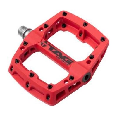 TAG Metals Педали за велосипед TAG Metals T3 NYLON Red