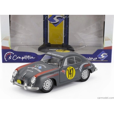 Solido Porsche 356 Pre a Coupe N 147 Racing Panam 1954 Šedá Červená 1:18