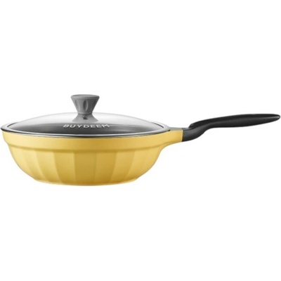 BUYDEEM Cast Aluminum Nonstick Frying Pan 30 cm color Mellow Yellow CP102-MY