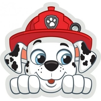 CARBOTEX Tvarovaný 3D vankúš vankúš Tlapková patrola Paw Patrol Marshall 37x41