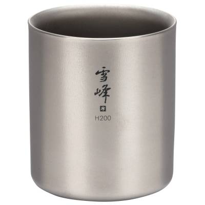 Чаша Snow peak Ti-Double H200 Stacking Mug - Titanium - размер 200 ml (532-2742-0111)