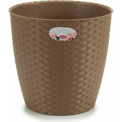 VETRO-PLUS Květník o29 cm Rattan světle hnedý