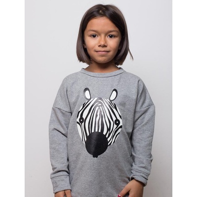Lemur Mikina svietiaca Zebra sivá