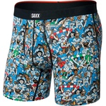 Saxx Мъжко синтетично термобельо Saxx Vibe Xtra Boxer Brief Fly Synthetic base layer - Footy Fans / Multi - размер XL (014-2279-2114)