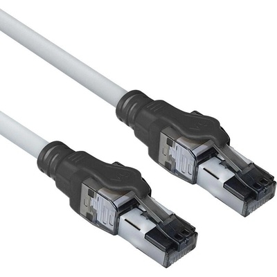 ACT Мрежов пач кабел ACT S/FTP, CAT6A IDC 4PPoe/PoE++100W LZSH, 3.0 m (IM8600-IB8600)