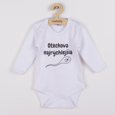 New Baby Body s potiskem Oteckova najrýchlejšia