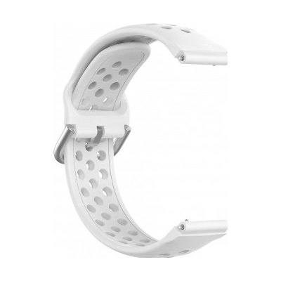 BStrap Silicone Dots remienok na Garmin Vivoactive 4s, white SGA007C02