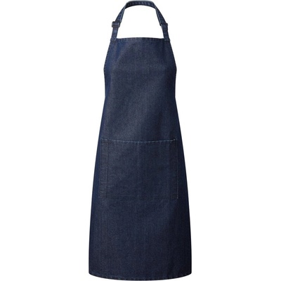 Premier Workwear Kuchyňská zástěra s laclem a kapsou Indigo denim