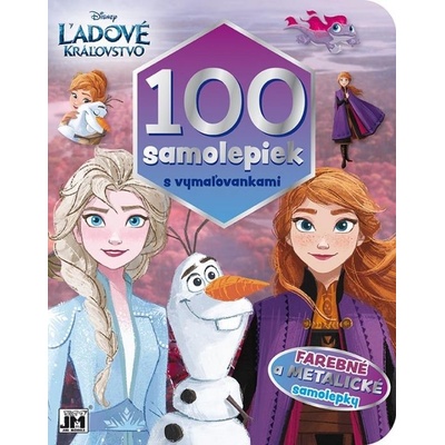 100 samolepiek s vymaľovankami/ Ľadové kráľovstvo Disney