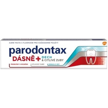 Parodontax Dásně + Dech & Citlivé zuby proti zápachu z úst 75 ml