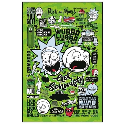 Plagát, Obraz - Rick and Morty - Quotes, 61 × 91.5 cm