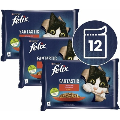 Felix Fantastic hovězí kuře v želé 12 x 85 g