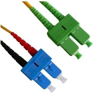 Conneu Оптични пач корди SC/APC - SC/UPC сингъл мод, дуплекс, 2м (CNFJ-SCASCOS2DYE3mm-2)