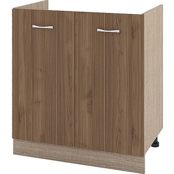 ИРИМ Долен шкаф за бордова мивка с две врати Сити МО-30 мока / орех адмирал 80 см