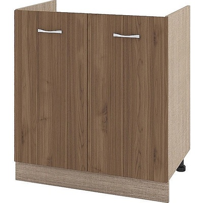 ИРИМ Долен шкаф за бордова мивка с две врати Сити МО-30 мока / орех адмирал 80 см