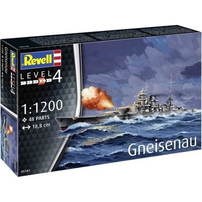 REVELL Plastic ModelKit loď 05181 Gneisenau 1:1200