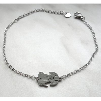 Blingstar Dámský náramek s pejskem pes nerez ocel 2377