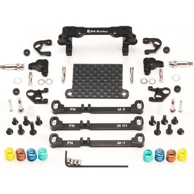 PN Racing Mini-Z V4 MR03/PNR2.5W Double A-Arm Front Suspension Black
