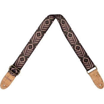 Cascha CUS-VC9 Vegan Cork Green Chevron Колан за укулеле (CUS-VC9)