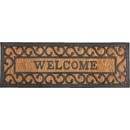 ESSCHERT DESIGN BEST FOR BOOTS s kokosovým vláknem a nápisem Welcome černá s přírodní 75 x 25 cm