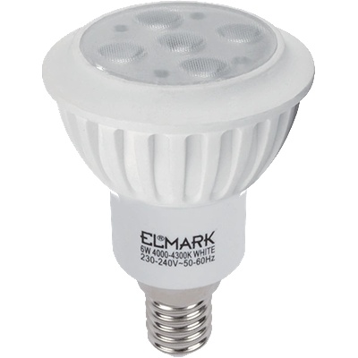 ELMARK Led ЛАМПА led7 6w e14 230v ТОПЛО БЯЛ (99led525)