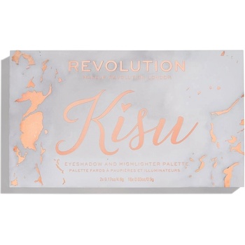 Revolution Beauty X Kisu Shadow & Highlighter Palette Сенки палитра 16, 2gr