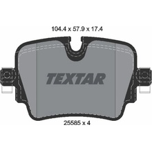 Sada brzdových platničiek, vždy 4 kusy v sade TEXTAR 2558501