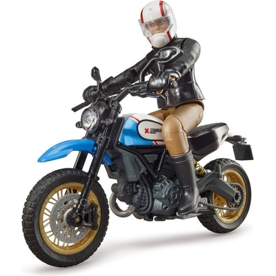 Bruder 63051 Ducati Scrambler Desert Sled s figurkou motorkáře