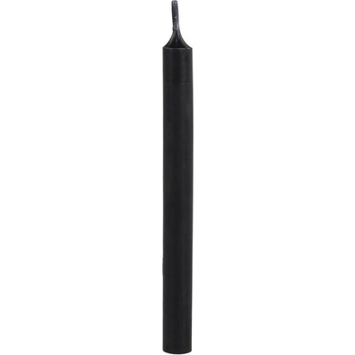 Černá úzká svíčka Taper black - Ø 1,2 *13cm / 2.5h - Chic Antique