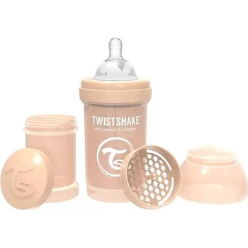 Image 1 of Twistshake Бебешко шише против колики Twistshake Anti-Colic Pastel - Бежово, 180 ml (78253)