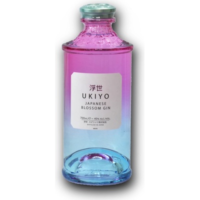 Ukiyo Japanese Blossom Gin 40% 0,7 l (čistá fľaša)