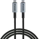Verbatim Кабел Verbatim Sync & Charge USB4 (31847), от USB-C(м) към USB-C(м), 1.2m, 240W, черен (VERBATIM-31847)