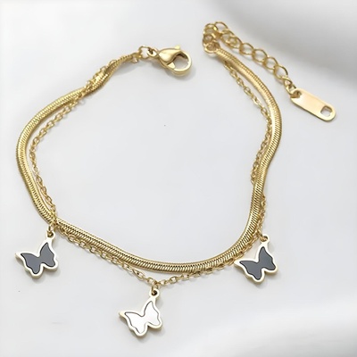 HARAHU Гривна EL-36533 Butterfly - Златна KP36533 (EL-36533)