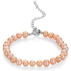 Swan Гривна със сладководни розови перли 5.5-6мм R0435BR Swan