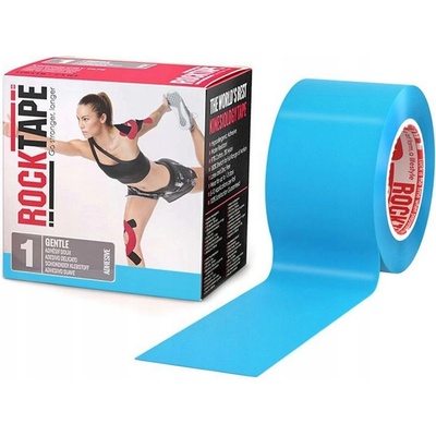 RockTape pro citlivou pokožku modrá kineziologický tejp 5 cm x 5 m