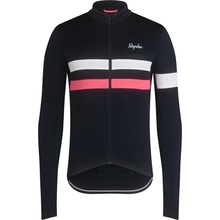 Rapha Men's Brevet Long Sleeve Dark Navy/High-Vis Pink/White