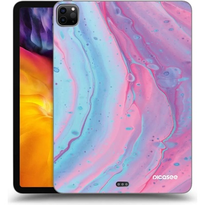 Picasee silikónový čierny obal Apple iPad 11 2022 M2 4.generace Pink liquid