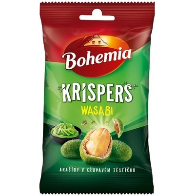 Bohemia Krispers arašídy v křupavém těstíčku wasabi 60 g