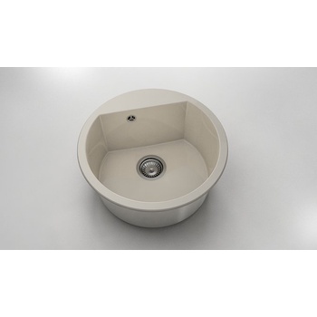 Image 1 of FAT Кръгла мивка Vanguard 223, Polymer marble, 03 Жасмин , с включен сифон