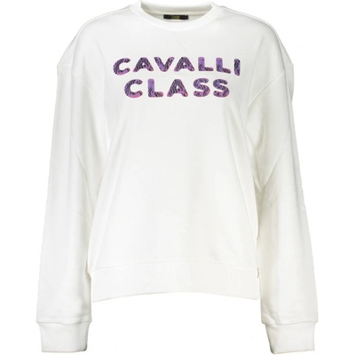 Roberto Cavalli Дамска неподплатена блуза без цип cavalli class, Цвят Бяло (qxt67a-cf062_bianco_00053)