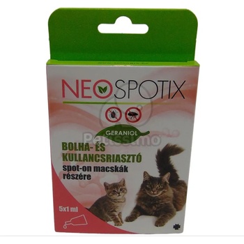 Image 1 of Neospotix spot on против бълхи и кърлежи за котки 5 x 1 мл