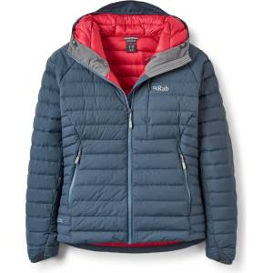 Rab Дамско пухено яке Rab Women's Microlight Windstopper Hoody Down jacket - Steel - размер 42 (EU) (104-5450-0414)