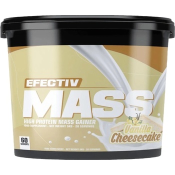 Efectiv Nutrition Efectiv Mass | High Protein Gainer [5000 грама] Ванилов чийзкейк