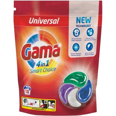 Gama Universal 4v1 prací kapsle 18 PD
