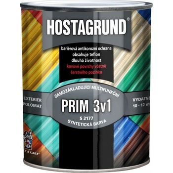 Barvy a laky Hostivař PRIM 3v1 S2177 0280 4L hnědá tmavá