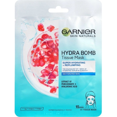 Garnier Tissue Hydra Bomb Pomegranate textilna superhydratačná pleťová maska 28 g